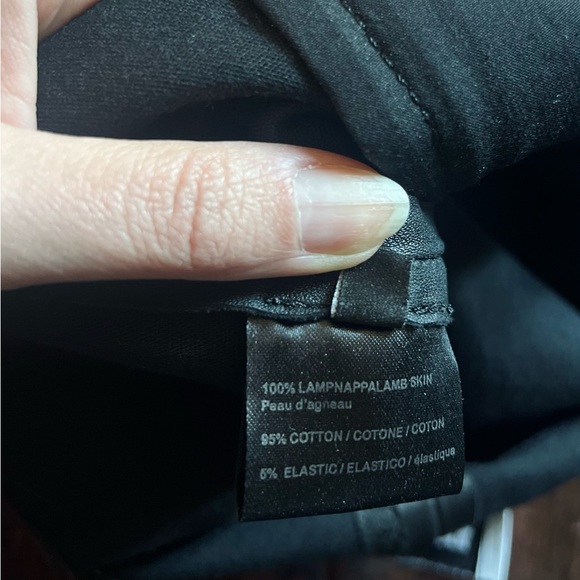 BAUM 💯 lamp skin leather pants with zippers - Picture 7 of 11